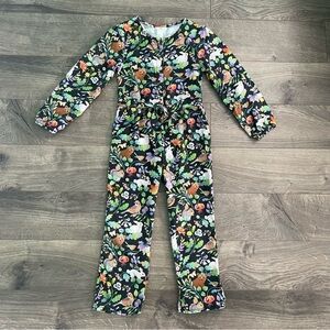 Whooli Chen X H&M Woodland Forest Animal Lyocell Girls Size 7 Jumpsuit